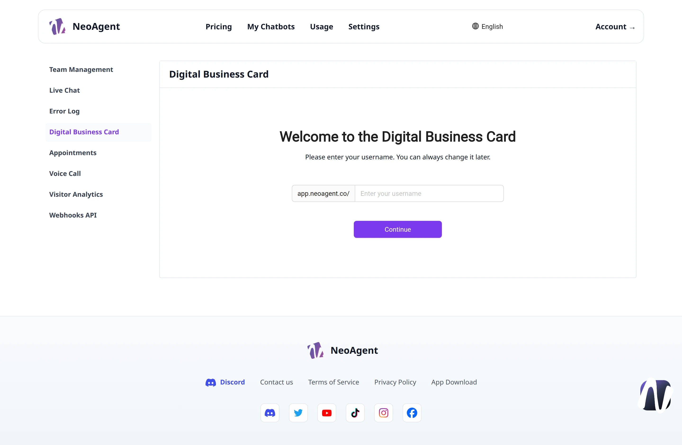 Gestione Card