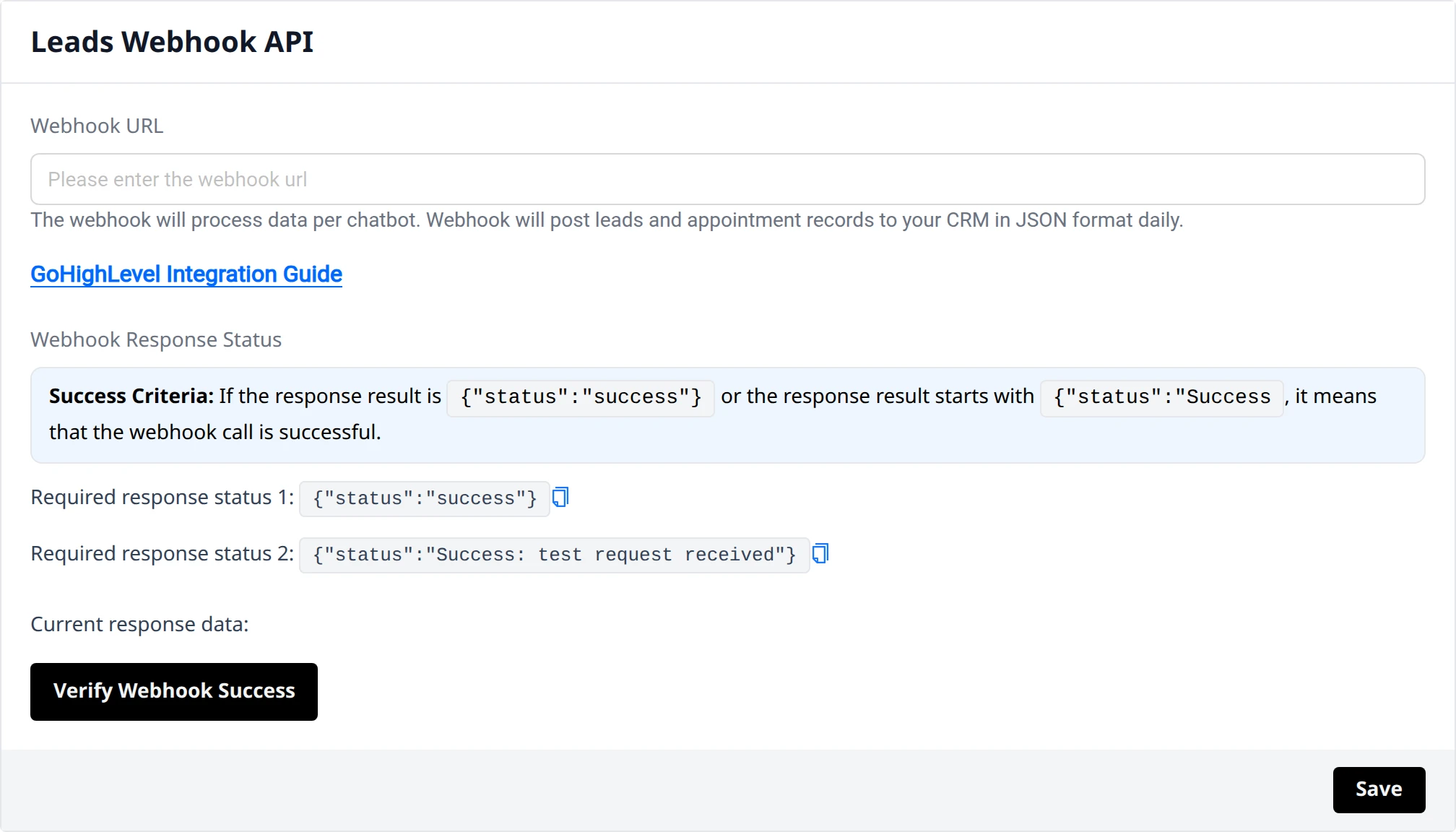Leads Webhook API