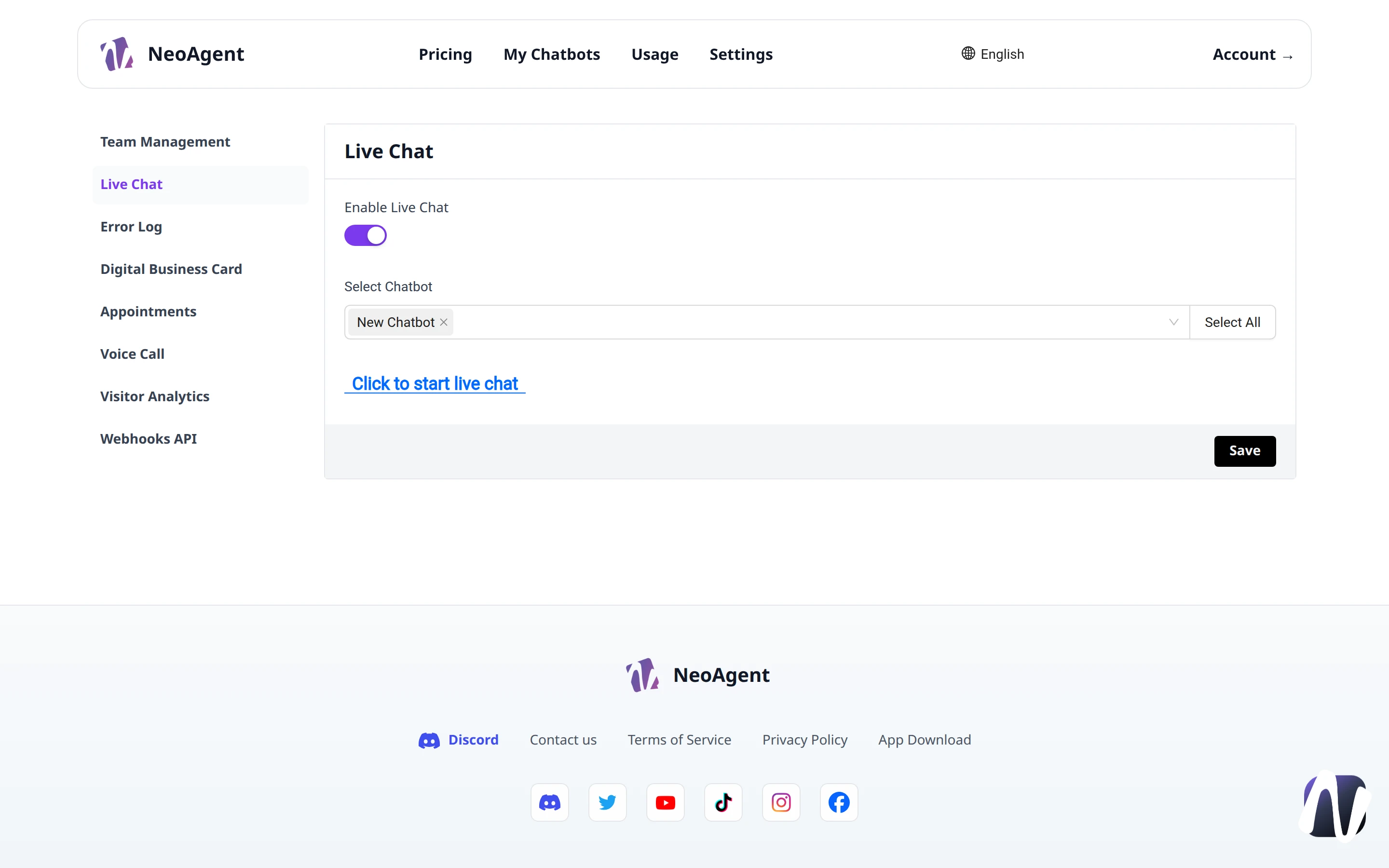 Live Chat